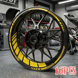Apex Precision 16-Piece Vehicle Rim Stripe Decal Kit