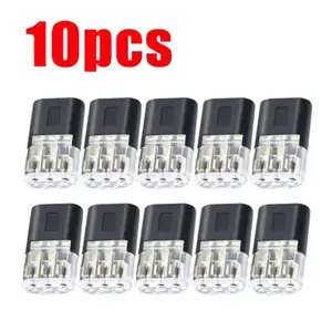 3-Pin Plug Electrical Connector 3-Wire Interchangeable Quick Wire Connector Automotive Wire Cable Ribbon Terminal Connector 10pcs