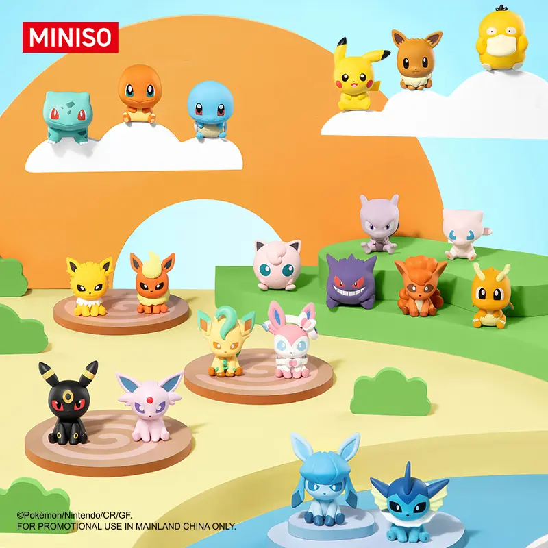 [Random One]MINISO Tiny Encounter Series Pokémon Figures Vol.3 – Cute Collectible Mini Figurines, Perfect Gift for Pokémon Fans, Adorable Desk Decor for Home & Office!