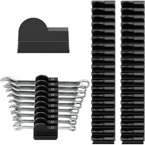 Modular Wrench Rack 52Pc| Metric SAE Labeled Tool Organizer for Drawers| Ideal Tool Gift for Dad & Boyfriend