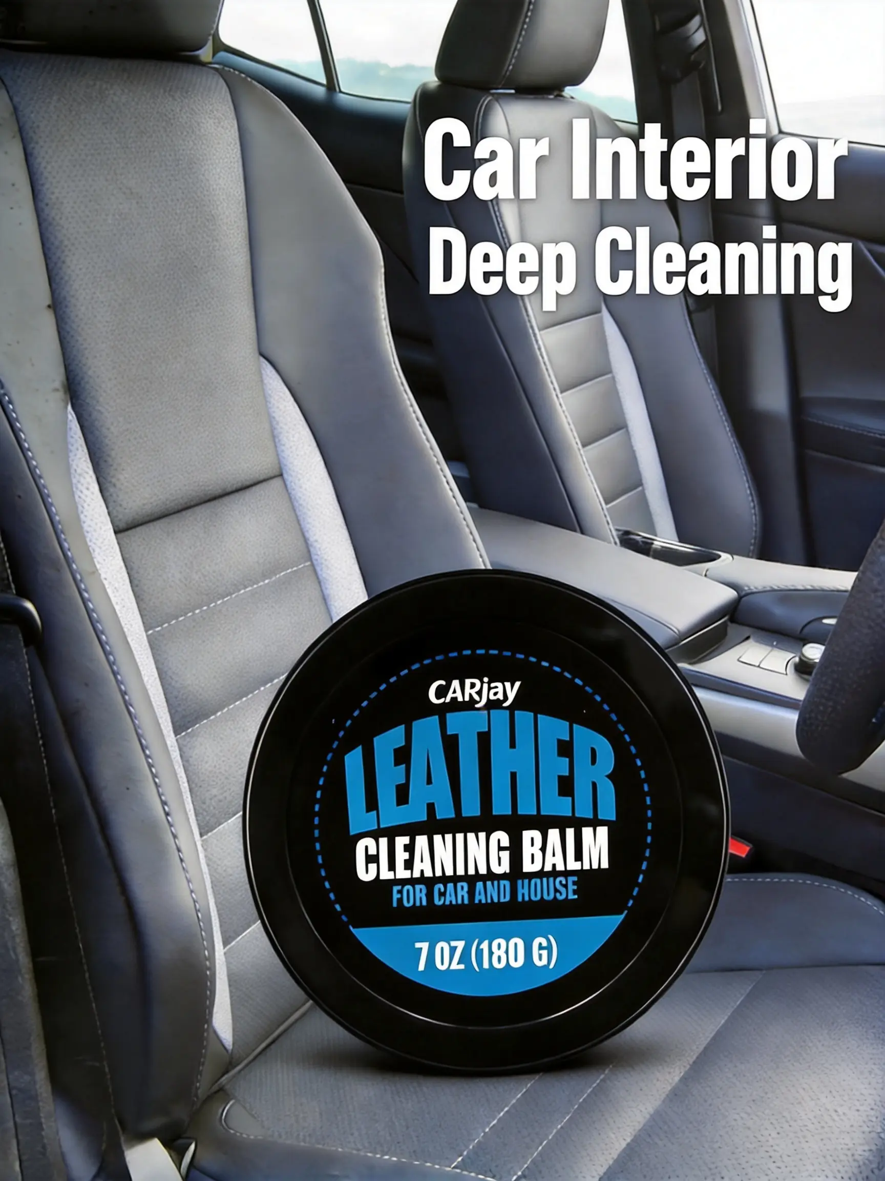 Multi-Purpose Car Leather Cleaning Cream, Brighten & Remove Stains, Gentle Restorer for Auto Interior Care