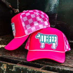 Eat Beef Printed Mesh Trucker Cap