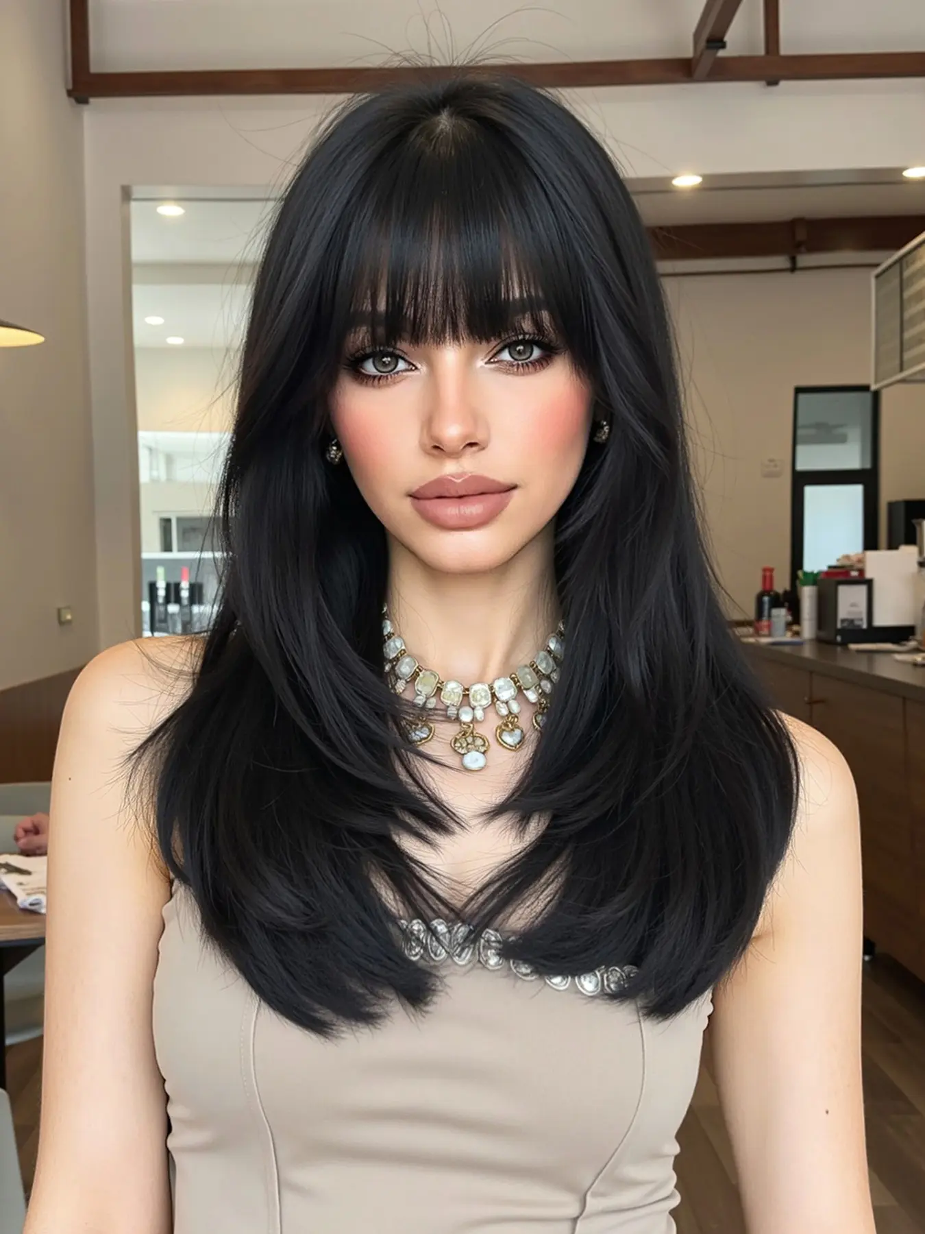 Upgrade Long Synthetic Wig, 20 Inches Straight Hair, Heat Resistant, Suitable for All Seasons, Perfect for Daily Use