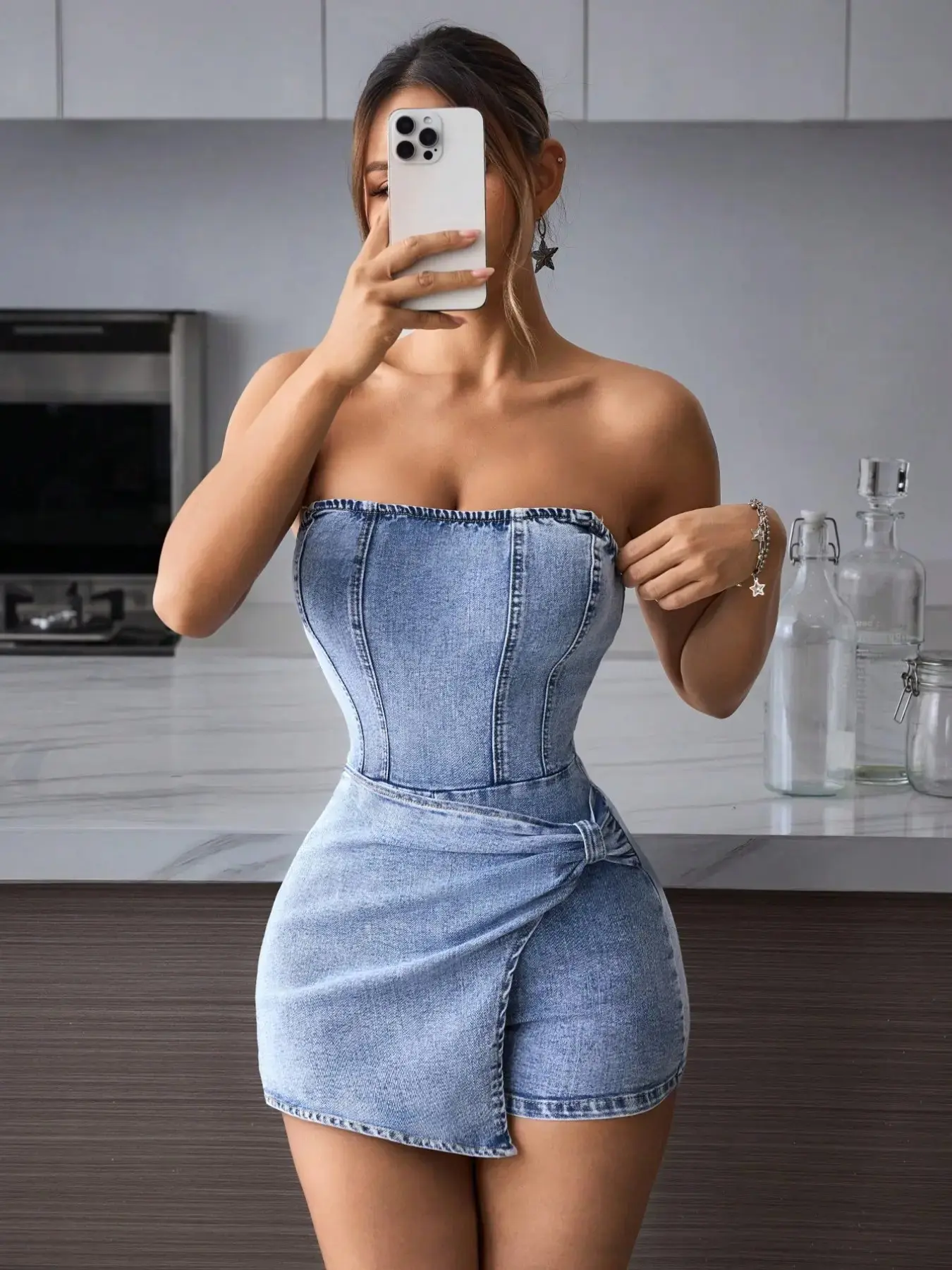 Women’s Petite Sleeveless Fitted Slim Short Dress Solid Summer Casual Daily