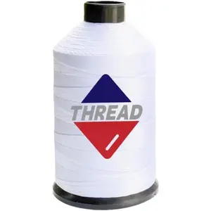 8oz Bonded Nylon Thread 138 Upholstery Thread Heavy Duty for Sewing Machine  White Threads for Leather Crafts Furniture Cusion,  Cover Seats,Canvas,Tex135,1500yds (White)