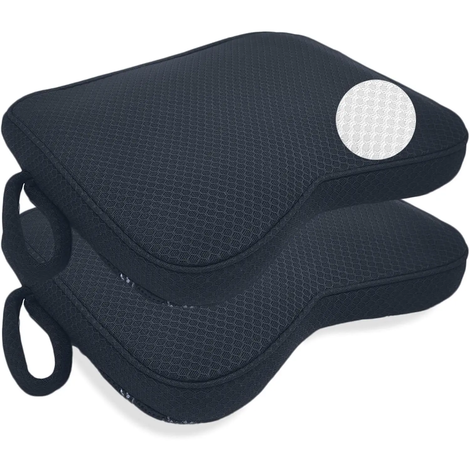 Portable Stadium Seat Cushion,Comfort 3D Mesh Stadium Seat Pad Extra Thick Bleacher Cushion,Machine Washable, Lightweight bleacher seat Cushion for Indoor Outdoor with Handle