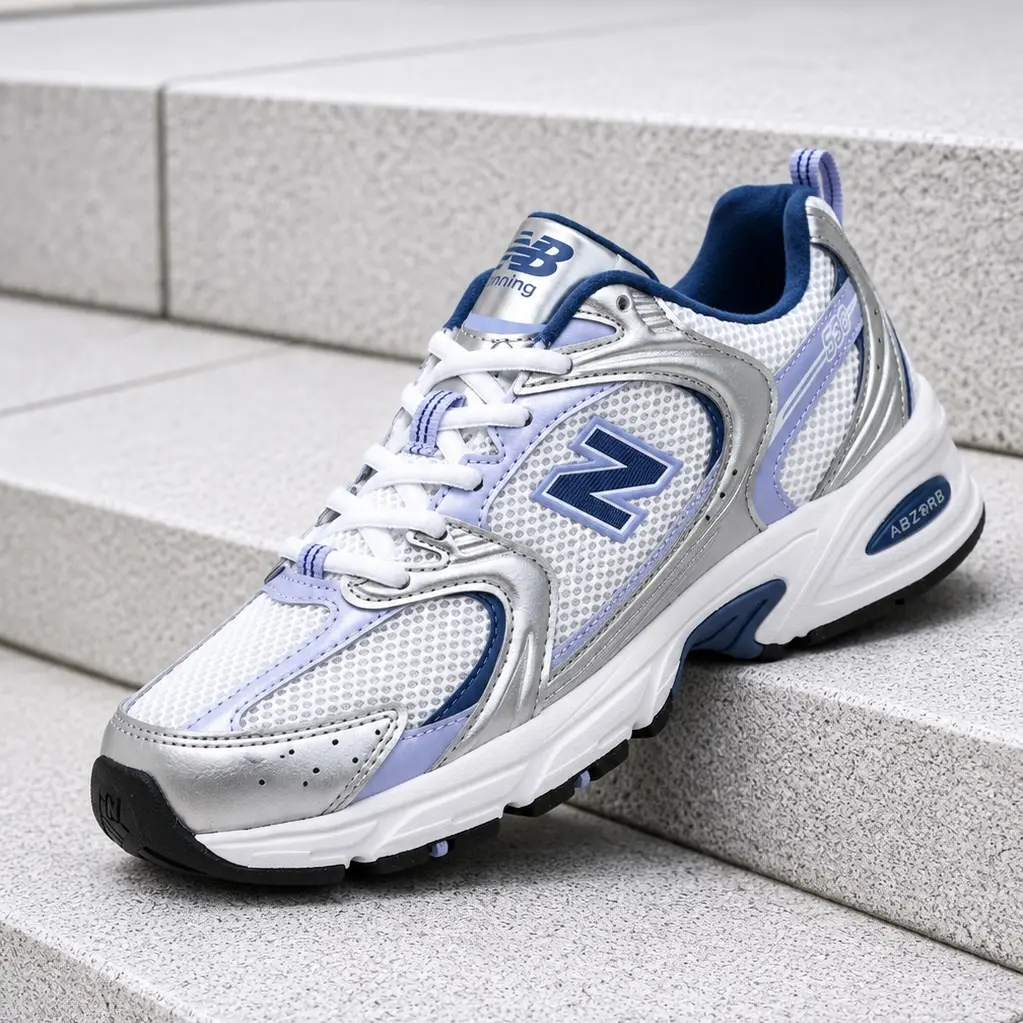 New Balance 530 Silver Metallic Magic Blue U53052N Men's Fashion Sneaker New