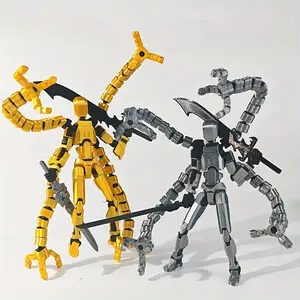 Trendy 5.2in T13 Figure 3D Printed Multi-Jointed Movable Titan 13 Lucky Dummy Nova Robot Figure Gifts