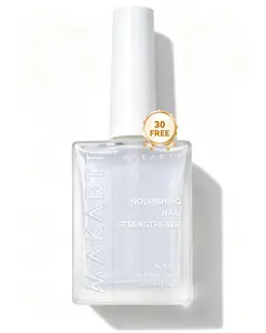 Makartt Nourishing Nail Strengthener for Damaged Nails: Water-Based Keratin Nail Repair Treatment, Ridge Filler Base Coat, 30-Free Air Dry for Gel Break, Peeling, Soft Thin Natural Nails,  13ml