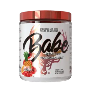 Bucked Up Babe Women's Edible Pre-Workout Powder – 30 Servings, 6g Citrulline, 2g Beta-Alanine, Hyaluronic Acid, Biotin – Smooth Energy, Focus, Endurance & Performance Boost – Fitness Supplement