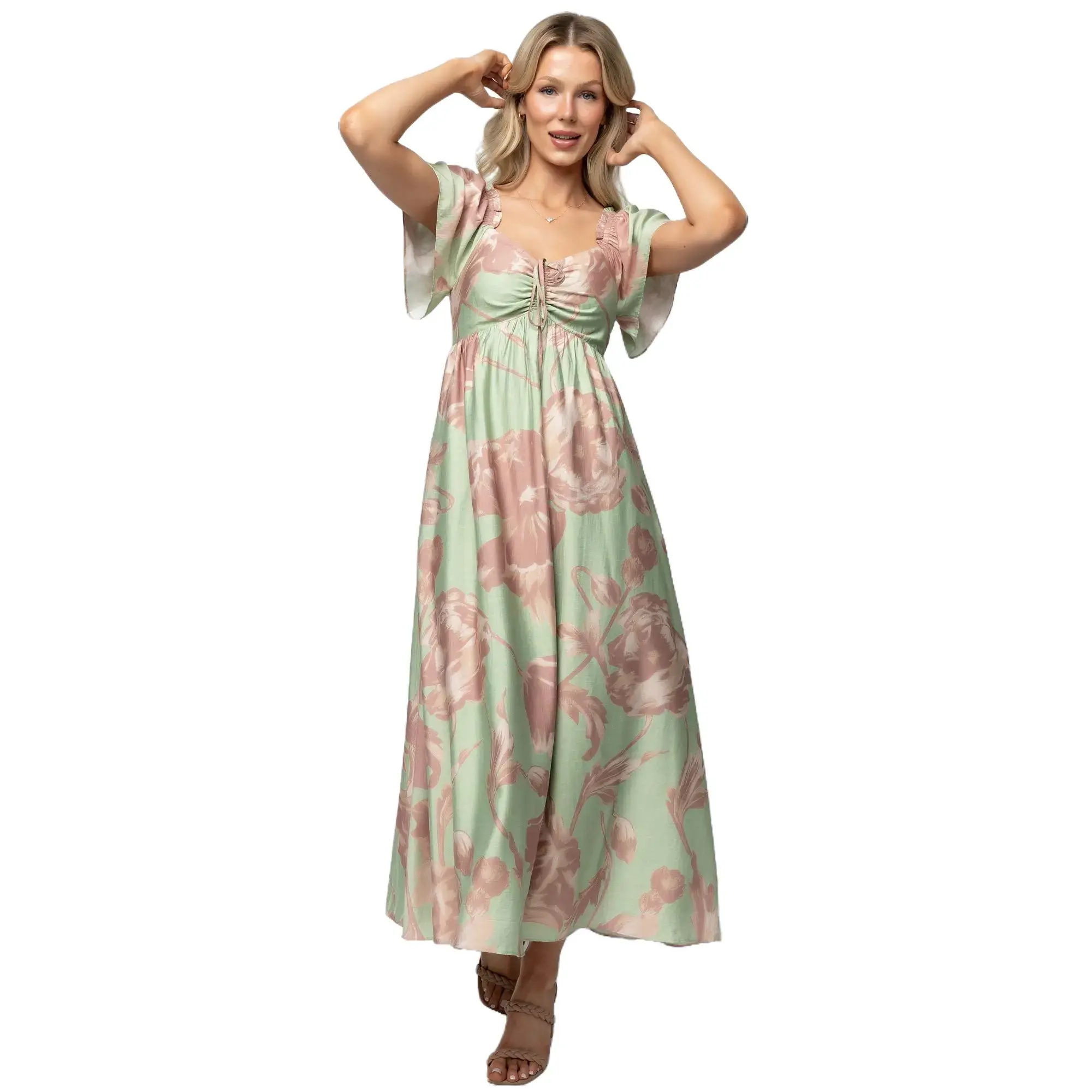 Eliana Maxi Dress | Sage + Rose Floral