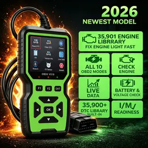 2026 Upgraded Obd2 Scanner Fault Code Reader, Battery Test, Full Obdii, Real-Time Data, 35901 Dtc, Check Engine Light, 1996+ Vehicles, Battery-Free, Automotive Diagnostic Scanner, Vehicle Diagnostic Tool, Scanner For Car