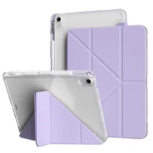 New Y-Type iPad Foldable Protective Case Covers with Pen Slot, Compatible with iPad Pro 11-Inch, Air 4/5/6/7, Mini 7, mini 6 pro 13 inch 10th 11th 12th Lightweight Shockproof Design