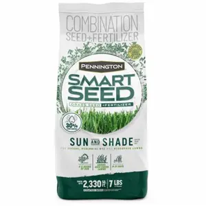 212 MAIN Turf Grass Seeds, 7 lbs Pennington Smart Sun & Shade Mix Garden Seed for Home Improvement, Outdoor Lawn