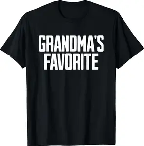 100% Cotton Grandma's Favorite Funny Grandma's Favorite T-Shirt
