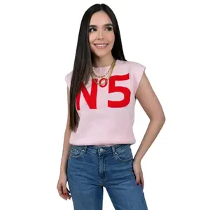 ROSE KNIT STATEMENT VEST