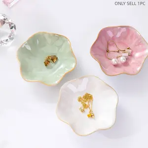 Ceramic Jewelry Tray, Ring Holder, Small Decorative Dish, Storage Organizer, Home Decoration, Bathroom & Kitchen Accessory