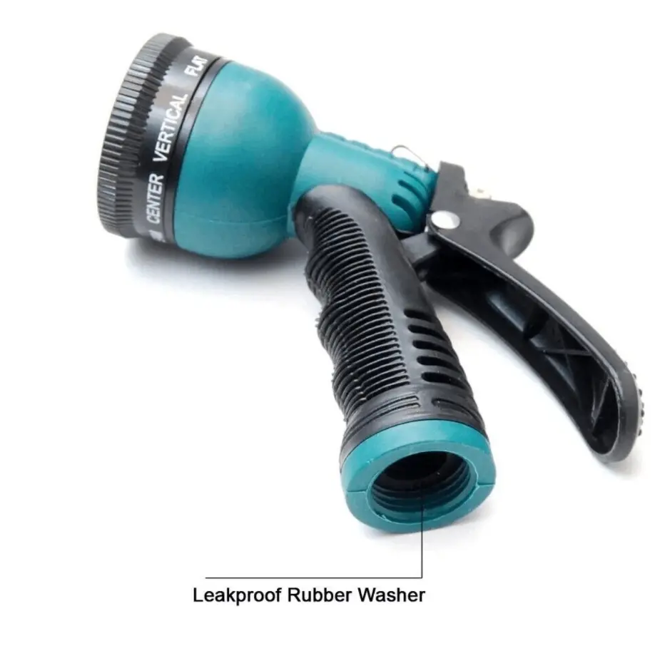 8-Distinct Spray Patterns High-Pressure Leakproof Garden Water Hose Nozzle Sprayer, Durable 1-Piece Design Spray Head for Outdoor Lawn Watering, Vehicle Washing