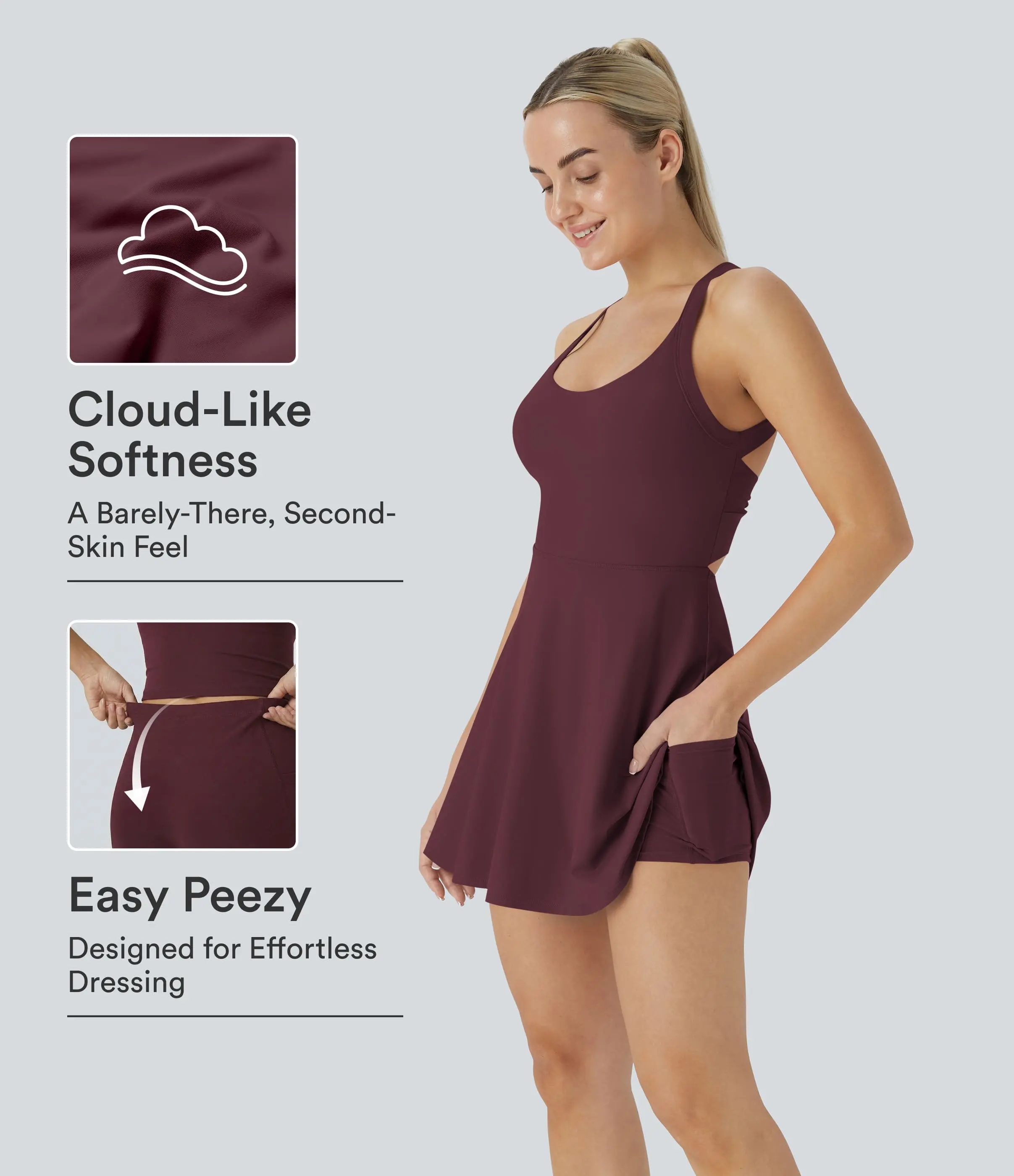 Halara Softlyzero Airy Backless Twisted InstantCool Dance Active Dress-Easy Peezy Edition, Summer Outfits Halara Softlyzero Airy Backless Twisted InstantCool Dance Active Dress-Easy Peezy Edition, Summer Outfits