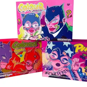 Pink Royal-15 Color Eyeshadow Palette+2 Lipstick+2 Mascara Set/ Colored Lights-15 Color Eyeshadow palette+ 4 Matte Liquid Lipstick Set/Colour Beautiful 15 Color Palette+ 4 Lip Oil Set-Kevin and Coco-Cosmetics-Makeup Sets