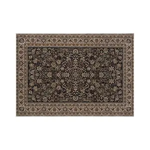 1pc Velvet Carpet, Decorative Rug, Boho Style Vintage Pattern, Non-Slip, Ideal for Living Room Bedroom Decor, Retro Persian Design