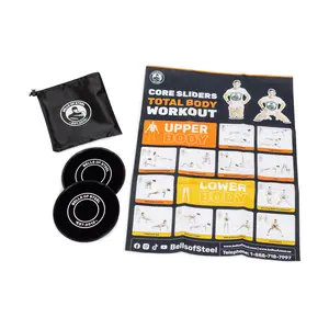 Bells of Steel Core Sliders - Frictionless Dual-Surface Exercise Discs, Calisthenics Tools, Home Fitness Equipment for Floor & Ab Workouts