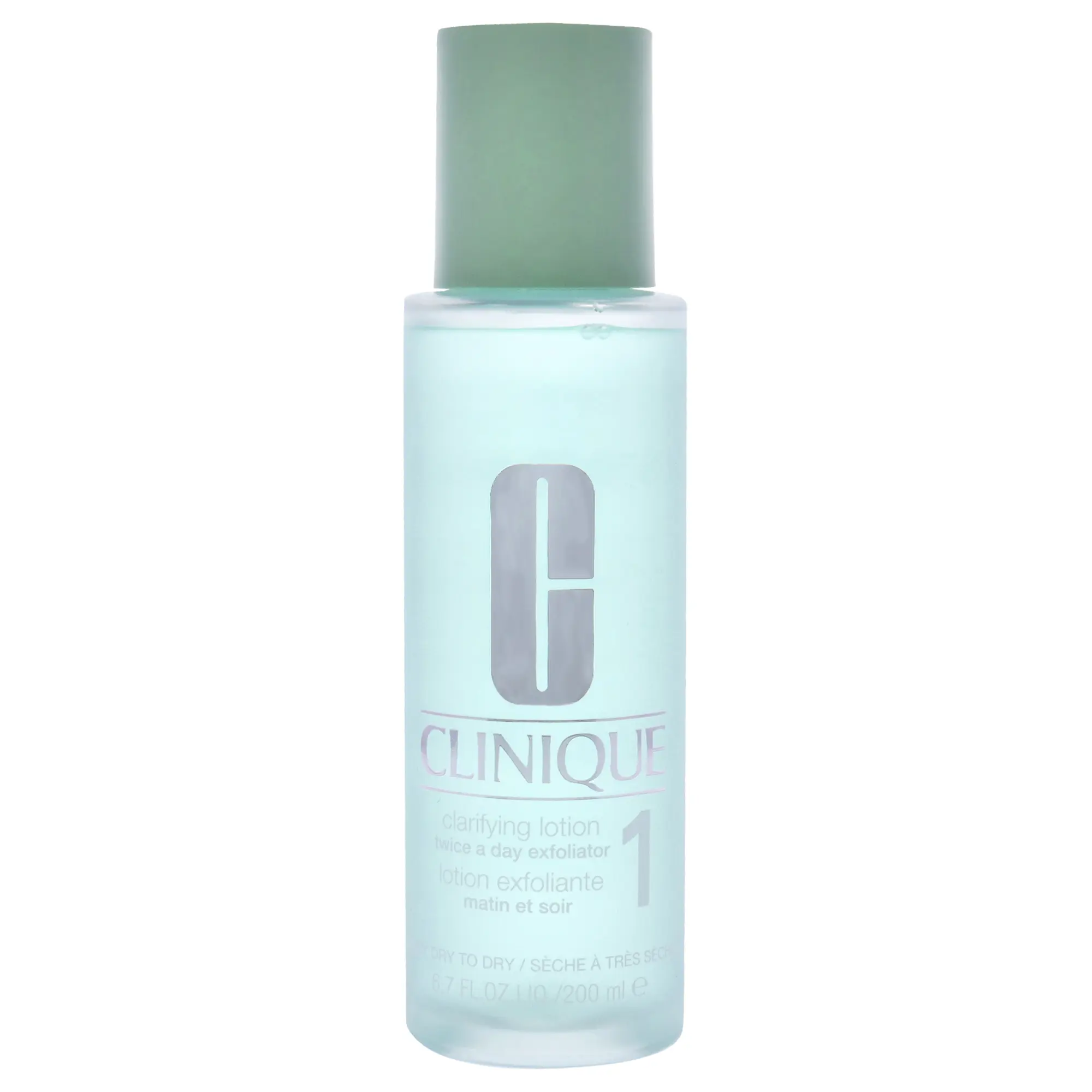 Clinique Clarifying Lotion 1 - Daily Hydrating Moisturizer for Very Dry to Dry Skin, Unisex Simple Facial Lotion (6.7 oz)
