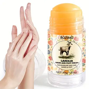 ROZINO Lanolin Hand & Foot Crack Repair Stick with Natural Ingredients for Dry Skin Relief and Healing Moisture Daily Gentle
