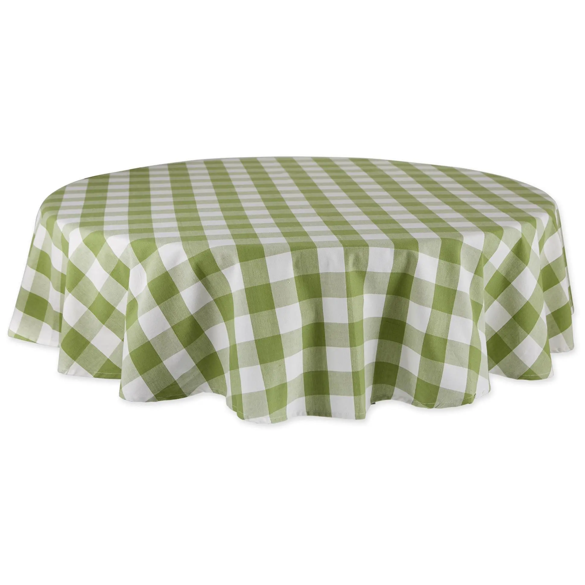 Design Imports Buffalo Check Tablecloth 70 Round