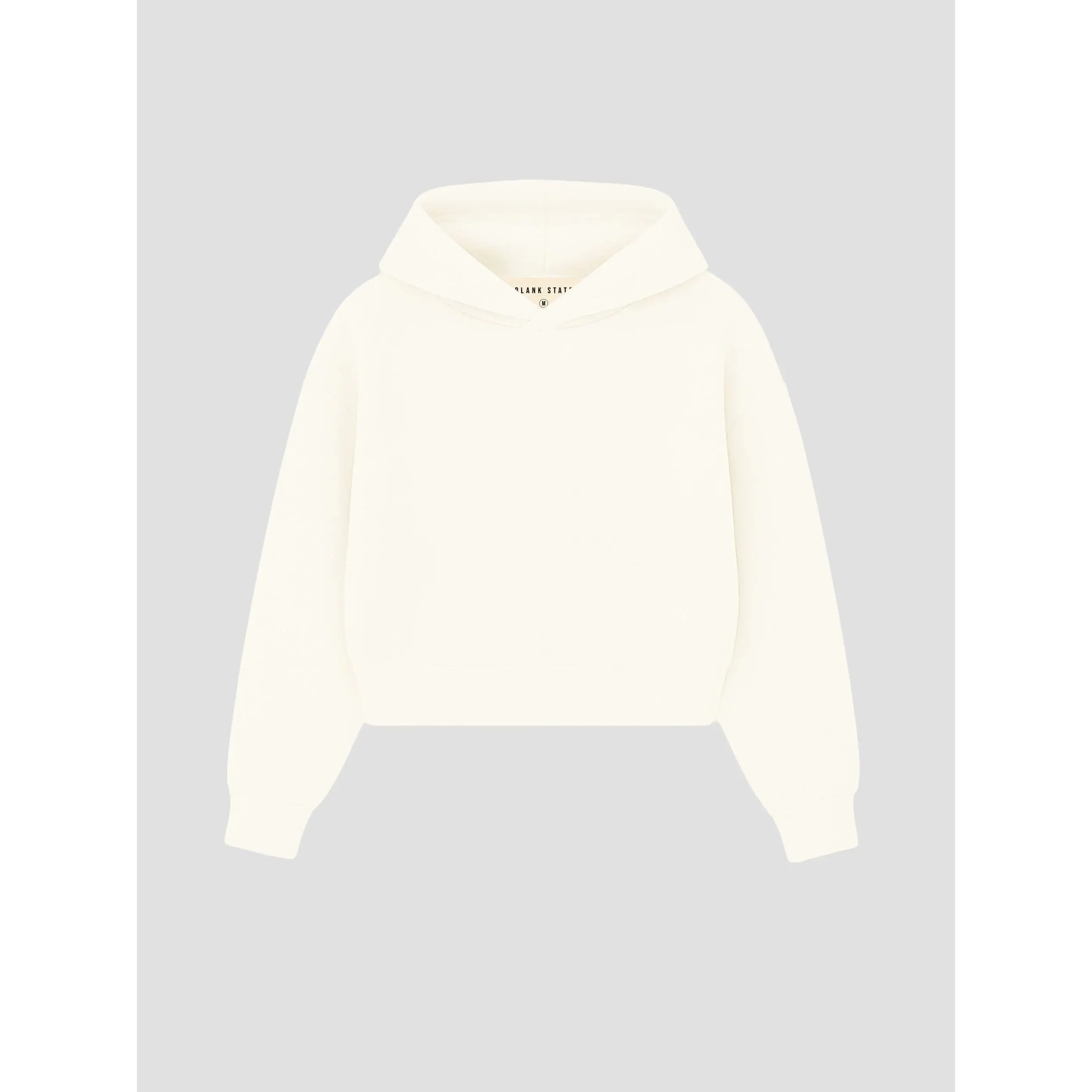 Cropped Heavyweight Natural Hoodie