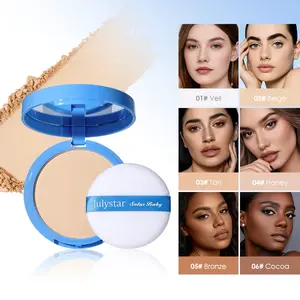 Set makeup and oil control concealer powder moisturizing, hydrating and oil control, natural ingredients, waterproof, light and natural makeup, lasting to cover facial defects, all day long makeup Beauty Powder