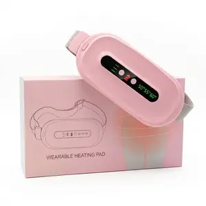 2026 New Portable Cordless Heating Pad for Period Cramps, Fast Heat Electric Belly Wrap with 3 Heat Settings & 3 Massage Modes, Menstrual Pain Relief Warmer Gift for Women Girls