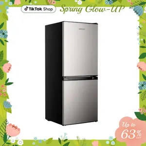 Upstreman mini fridges BM40 Small Refrigerator with Bottom Freezer Double Door Mini Fridge for Kitchen Apartment Dorm Office Space-Smart Design Precision Cooling Whisper-Quiet Efficient Customizable Storage 2.75 Cu.Ft + 1.27 Cu.Ft