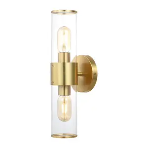 JONATHAN Y Quinn Mid-Century Modern Iron/Acrylic LED Sconce; for Living Room, Bedroom, Kitchen, Office
