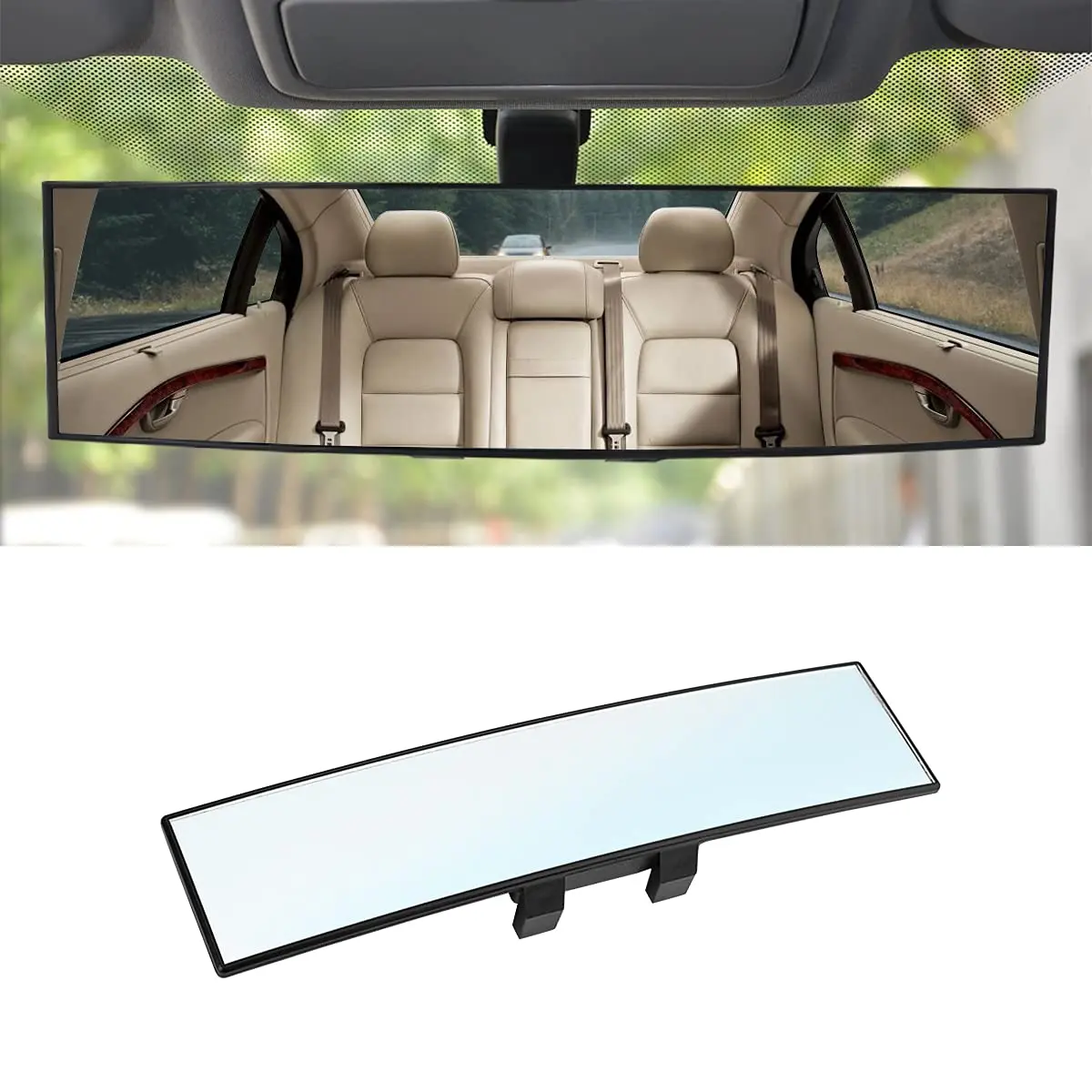 Rear View Mirror Car Accessories Blind Spot For Clip on Seat Facing Big Rearview Mirrors Baby Men Women Hyundai Cars Panoramic Necessities Decor Interior Cute Automotive for Truck SUV (Clear)