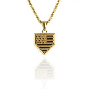 Flatbill Baseball - USA Home Plate Pendant