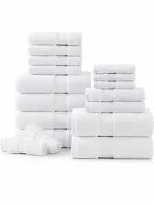 LANE LINEN Luxury 4-Piece Extra Large Thick 100% Cotton Bath Towels Set - Non-Twist, Quick Dry, Super Soft Fluffy, Super Absorbent Towel for Bathroom