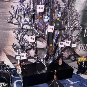 Copper Wire Wrapped Crystal Necklaces