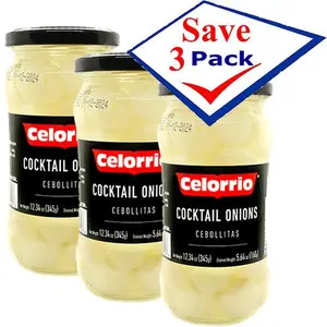 Celorrio Cocktail Onions Cebollitas 12.34 Oz  Pack of 3