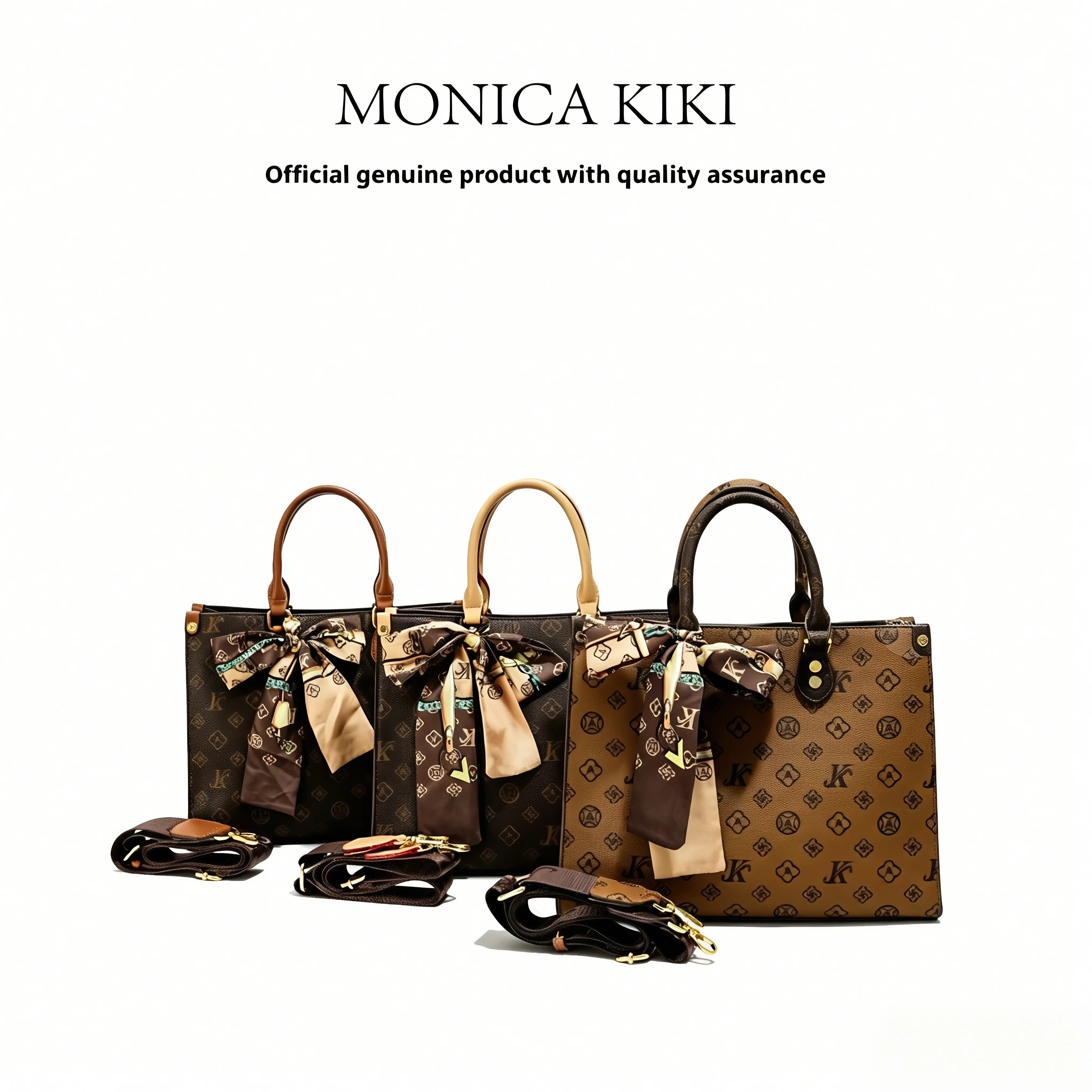 Monica Qiqi Women's Light Luxury European-Style Tote Handbag, 2026 New Large-Capacity Single-Shoulder Purse, High Quality Work Bag for Office Commuters with Women's Accessories Compatibility, Bag for Purchase
