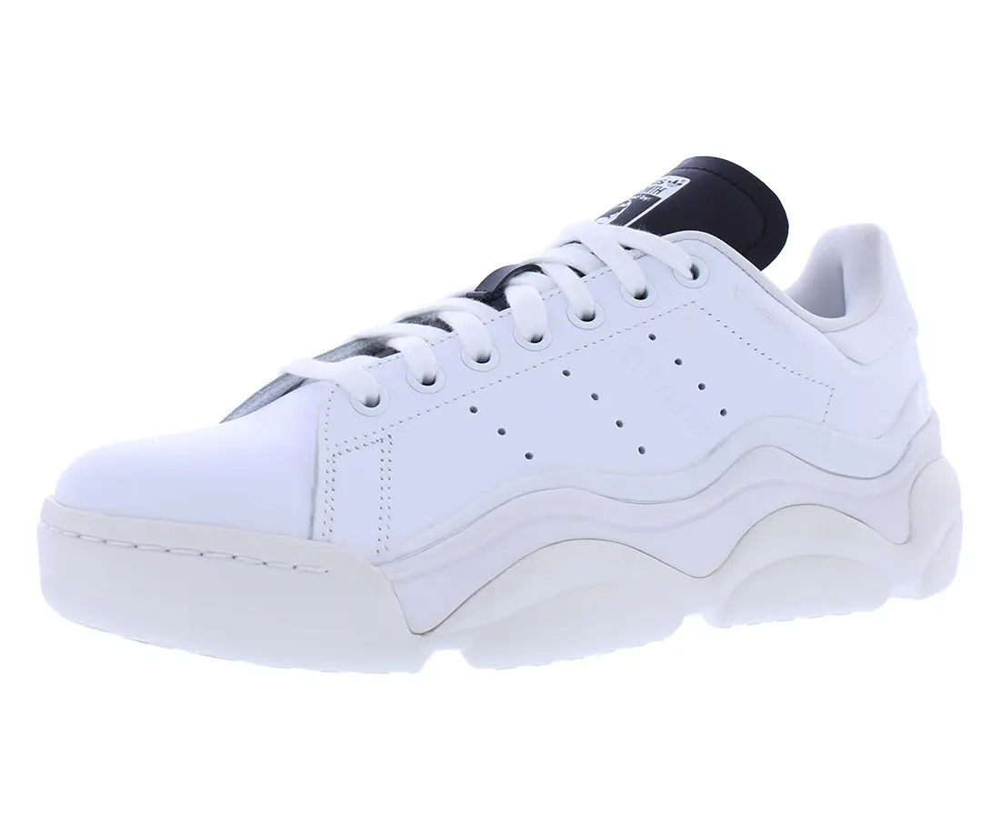 Adidas Women's Stan Smith Millencon Leather Low-Top Sneaker, Casual Walking Shoes with a Chunky Wavy Platform Sole