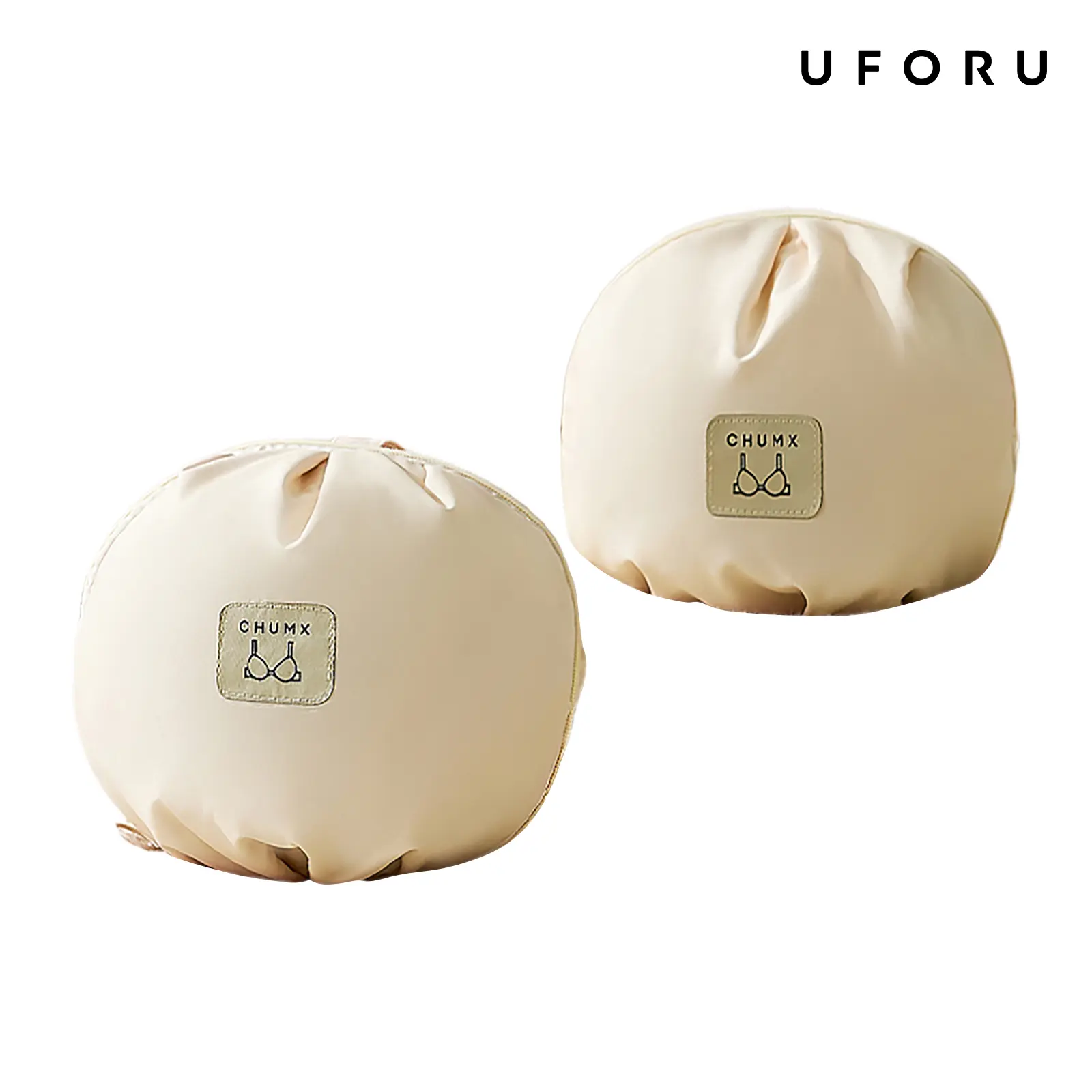 UFORU Women's Lingerie Storage Bag Set (2 Pack) - 3-in-1 Underwear Organizer Pouch, Travel Accessories with Dual-Way Zipper, High-Capacity, 8.27 x 4.33 x 7.87 inches, T400 Skin-Friendly Fabric, Colorfast Print Stays Crisp for Business Trips, Reinforced Po