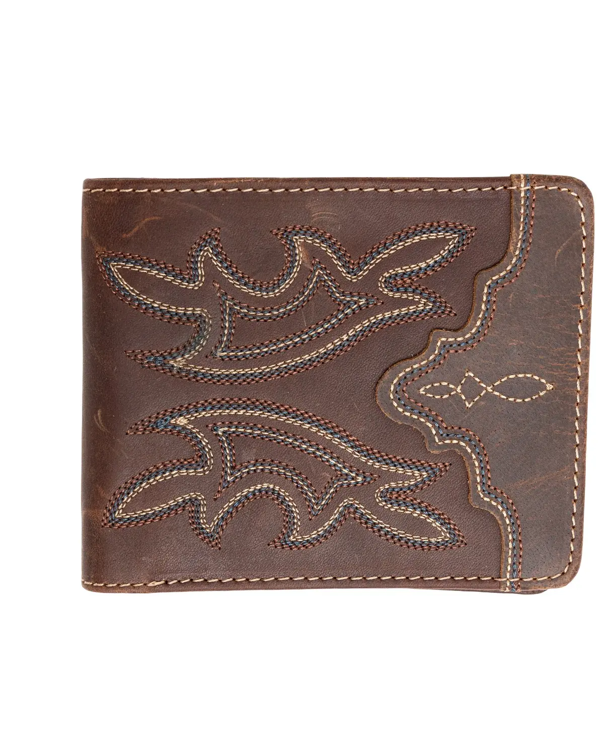 Cody James Men's Men'S Stitched Bi-Fold Leather Wallet - Cjasp20wt8