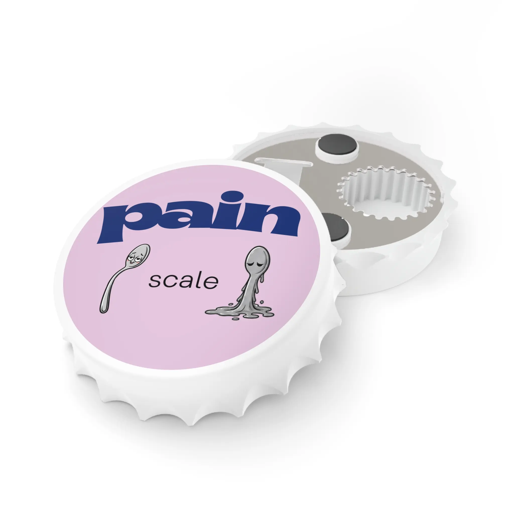 Pain Scale Bottle Opener  Funny Spoon Feeling Graphic Bottle Opener