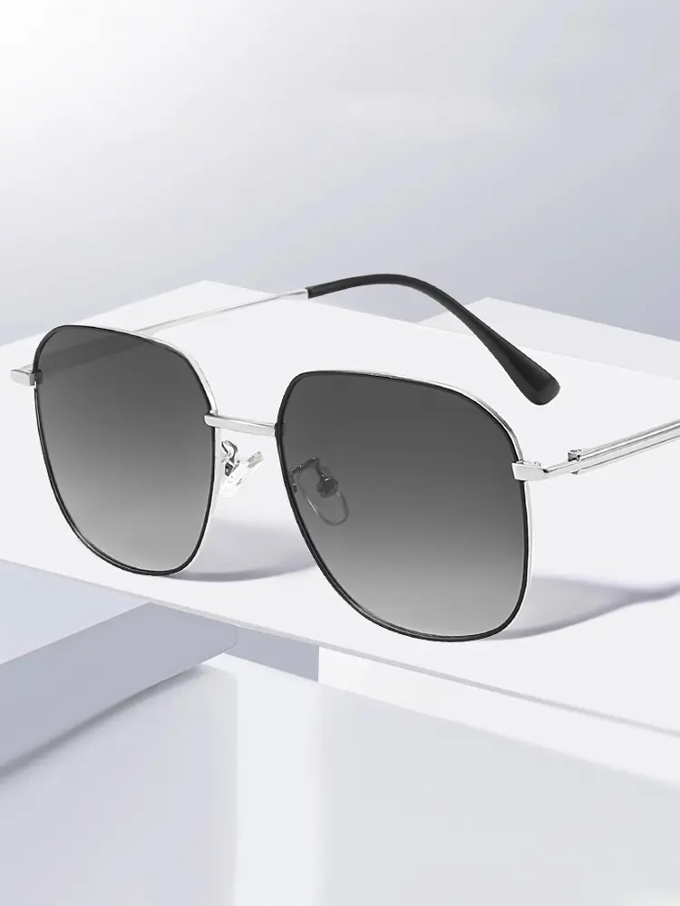 Men's Square Frame HD Nylon UV-Protection Lens Sunglasses - Trendy Sportive Eyewear for Driving, Sports, Outdoor Activities, Square Frame Sunglasses