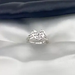 Friends Don’t Lie Friendship Ring – Inspirational Quote Band, Thoughtful Gift for Friends, Besties & Soulmates