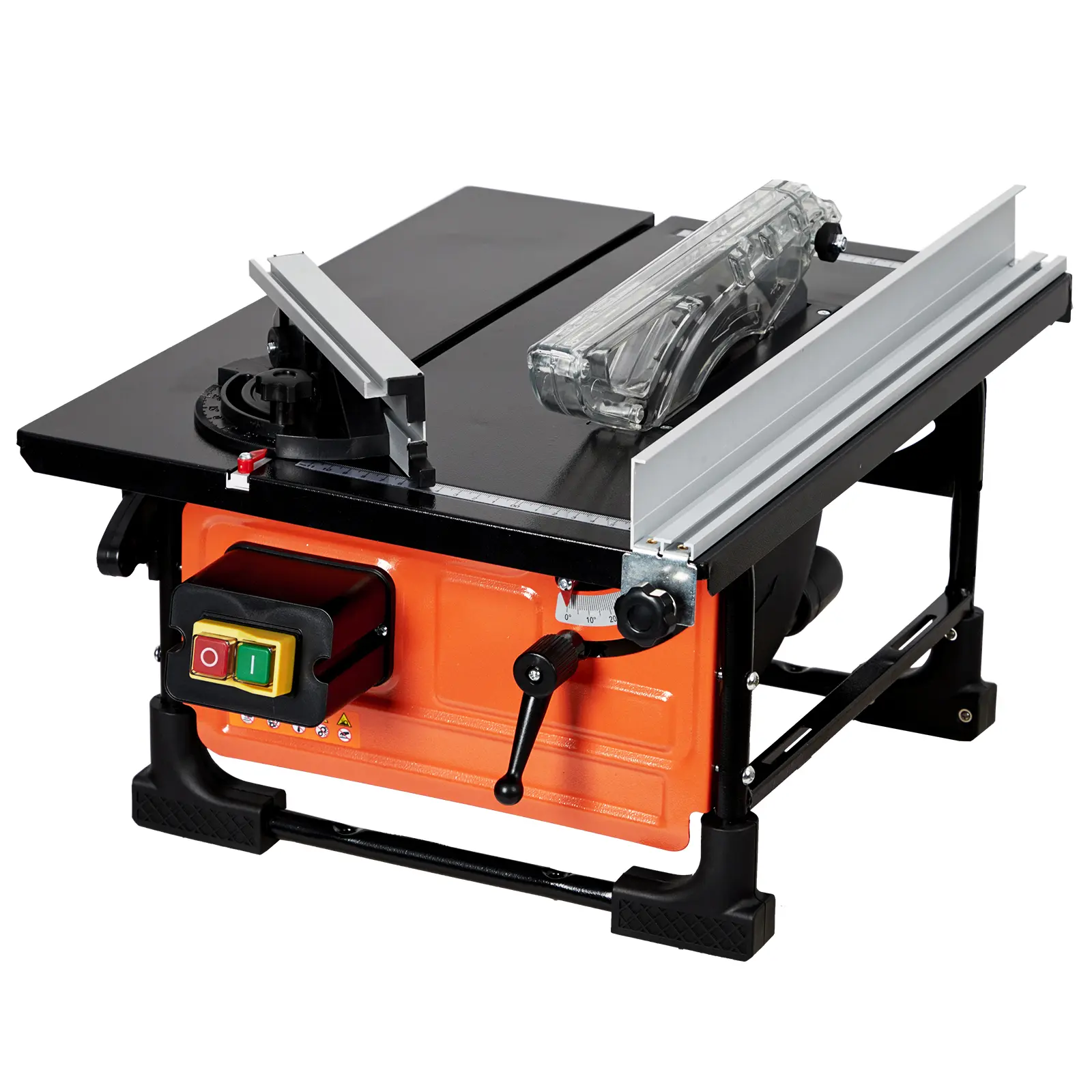 8-Inch Jobsite Table Saw – 6.7-Amp Copper Motor – 3576RPM – 24T Blade – Sliding Miter Gauge – Compact & Portable Electric Saw for DIY Woodworking and Furniture Making