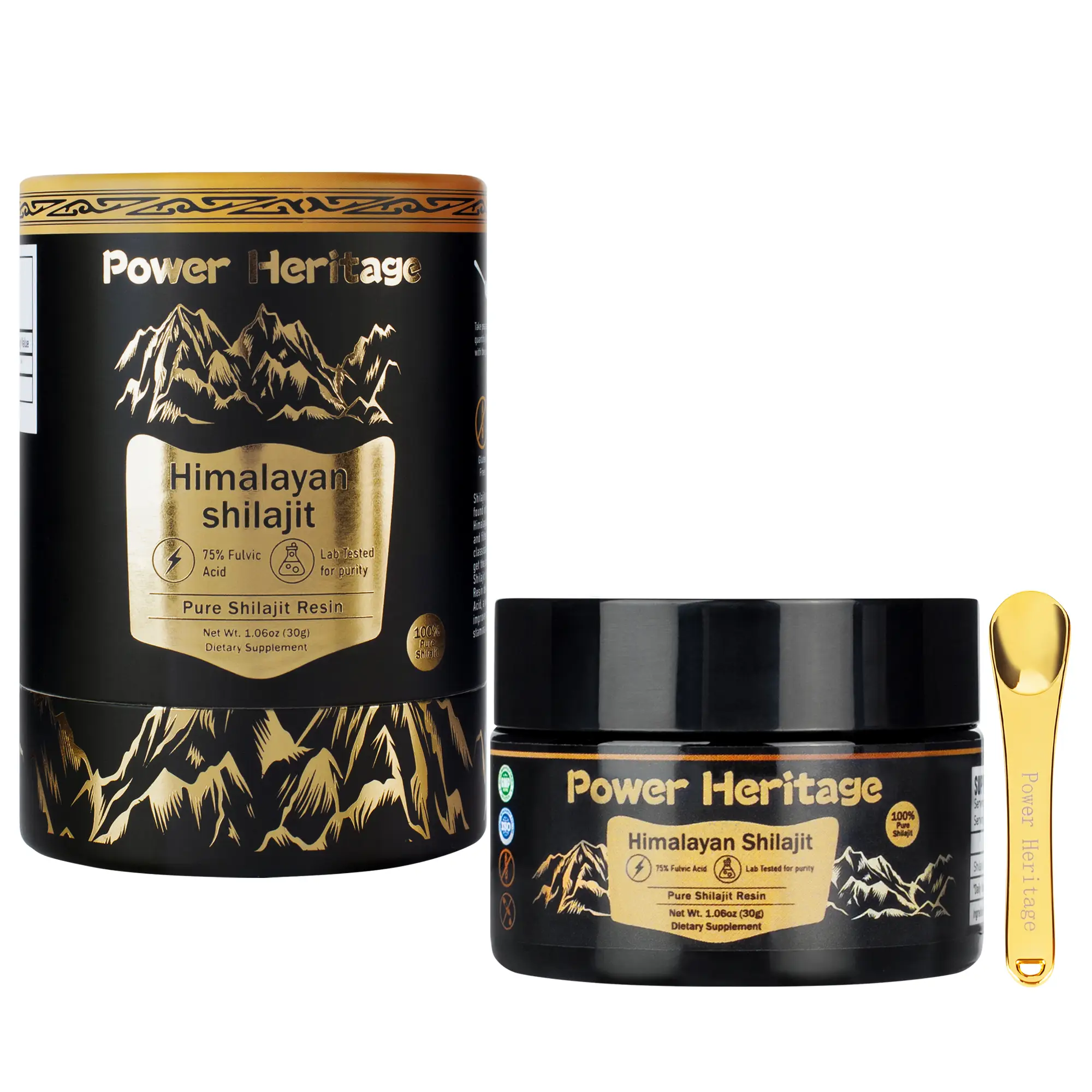 Himalayan Shilajit Resin 30g - 85+ Trace Minerals, 75% Fulvic Acid, 3RD Party Lab Tested, Natural Shilajit Supplement for Wellness - Healthcare Fitnes