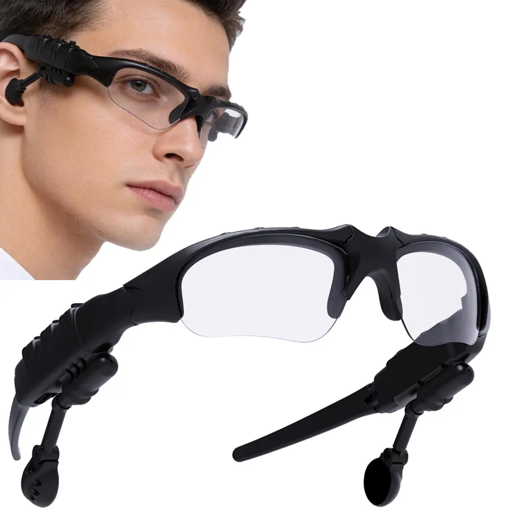 TEMPOMIND Casual Smart Glasses - Bluetooth Multifunctional Audio Sunglasses, Wireless Wearable Tech Eyewear with Music Function, Ready for Cycling and Outdoor Trails, Not Water Resistant for Tech Enthusiasts, Lightweight