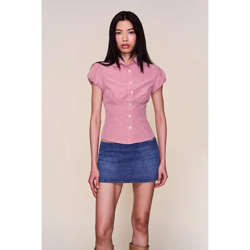 Micro Mini Denim Skirt